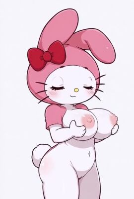 1girls ai ai_generated ai_generated_background big_booty big_breasts big_butt breasts feline female grok hello_kitty_(series) hips huge_breasts large_breasts my_melody naked naked_female nipples nude nude_female sanrio seductive seductive_look seductive_smile tagme thick_hips thick_thighs thighs thinfal titties video