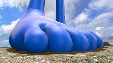 5_toes blue_body bluehulkhog dominant dominant_male earth feet gay green_eyes macro macro_male macrophilia sonic_(series) sonic_the_hedgehog sonic_the_hedgehog_(series) space tagme video yaoi