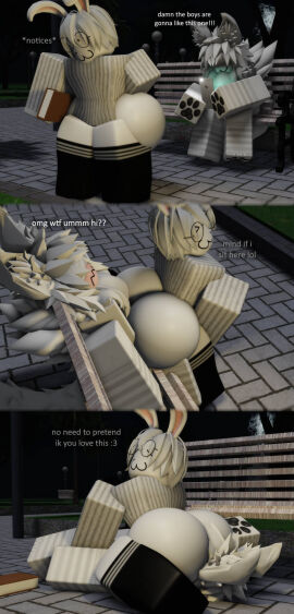 3d ass ass_smothering big_ass femboy furry gay lap_sitting luvia_(mermio) male massive_ass mermio roblox robloxian sitting_on_lap smothering smothering_ass tagme thick_thighs