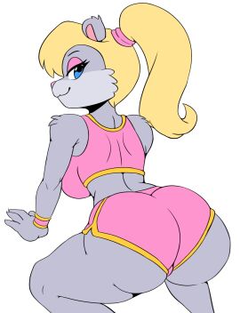 1girls anthro ass berri big_ass blonde_hair blue_eyes chipmunk conker's_bad_fur_day female female_only iggy-bomb no_sex non-nude ponytail sfw tagme