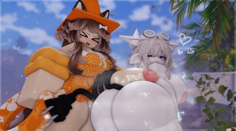 1futa 1girls 3d ass breasts chenoo cleavage female futanari nipples nude outdoors penis roblox roblox_avatar roblox_studio robloxian self_upload standing swimsuit tagme thighs yukari_hanarr34