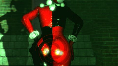 3d amateurthrowaway animated ass batman:_arkham_knight batman_(series) bodysuit clothed dc dc_comics female fully_clothed harley_quinn harley_quinn_(arkham) harley_quinn_(arkham_knight) harley_quinn_(classic) hypnotizing_viewer shaking shaking_ass shaking_butt solo tight_clothing