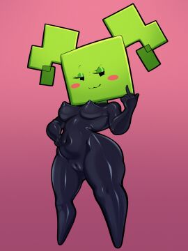 1girls 2024 blush blushing bodysuit bottom_heavy breasts cameltoe clothed clothing eyelashes female female_focus female_only flipping_off front_view full_body fully_clothed genitals gradient_background green_body green_skin half-closed_eyes hand_on_hip hi_res highres latex latex_clothing latex_suit looking_at_viewer mario_(series) medium_breasts middle_finger mimi_(super_paper_mario) nintendo paper_mario perky_breasts pose posing puffy_areola puffy_nipples pussy shiny_clothes simple_background skintight sleepiitreat slightly_chubby slightly_chubby_female smile smiling smiling_at_viewer smug solo solo_female square_head standing suit super_paper_mario thick_legs thick_thighs thin_waist tight_clothing tight_fit twintails video_games wide_hips