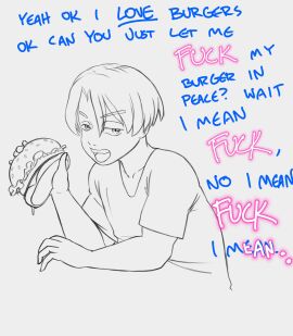 1boy burger comic hypnosis luckyluckyluckypenny male male_only no_visible_genitalia skinny tagme