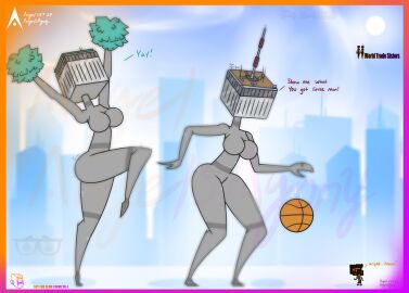 agonywelds angelsagony anthro ass basketball breasts building buildings controversial controversy deki female male never_forget offensive sketch smaller_male taller_female tenna_(angelsagony) thick_ass thick_thighs thighs twin_towers wide_hips worldtradesisters