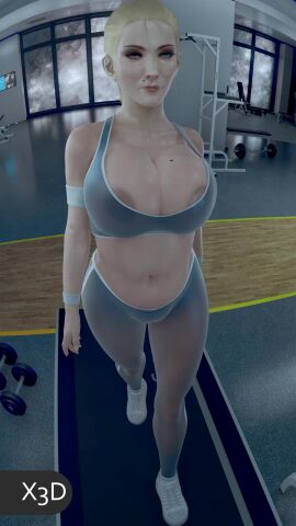 1girls 1woman 3d 3d_(artwork) 3d_animation 60fps animated big_ass big_breasts blonde_female blonde_hair blue_eyes edit edited female gym gym_clothes high_res high_resolution highres metroid mole_on_breast nintendo plump samus_aran see-through see-through_clothes see-through_clothing shorter_than_30_seconds sound tagme thick_thighs treadmill video video_games x3d