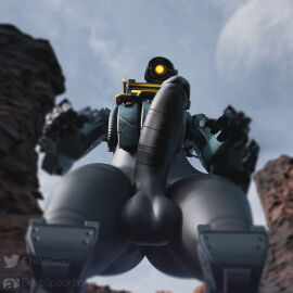 3d 3d_(artwork) apex_legends armor ass balls big_ass big_balls big_butt big_penis chittercg curvy_figure deepspacebug digital_media_(artwork) erection femboy genitals girly hi_res huge_ass huge_butt huge_cock huge_thighs humanoid looking_at_viewer looking_down low-angle_view machine male male_only metallic_body nude pathfinder_(apex_legends) penis robot solo thick_thighs