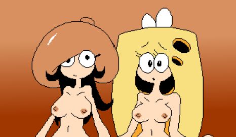 2girls accurate_art_style cheese_toppin fantwo female female_focus female_only food_creature food_humanoid multiple_females multiple_girls mushroom_girl mushroom_humanoid mushroom_toppin nude nude_edit nude_female nude_filter petite_body pizza_tower sprite sprite_art toppin_gals toppin_gals_minus8