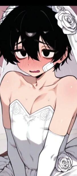 black_eyes black_hair blushing_male boy boy_in_dress cute_boy cute_expression cute_face cute_male male
