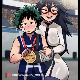 1boy 1boy1girl 1girls ambiguous_penetration arms_around_waist balls big_breasts black_hair boku_no_hero_academia bondage breasts cuffs doggy_style female female_penetrated from_behind from_behind_position gasvy_man green_hair handcuffed handcuffs hips izuku_midoriya large_breasts light-skinned_female light-skinned_male male male/female male_penetrating male_penetrating_female male_pov mating_press midnight_(my_hero_academia) moan moaning moaning_in_pleasure music my_hero_academia nemuri_kayama on_back paizuri paizuri_lead_by_male paizuri_under_clothes penis penis_between_breasts penis_in_pussy pov pov_eye_contact pussy_juice pussy_window ripped_clothing skin_tight sound standing standing_doggy_style standing_sex tagme testicles video videos waist waist_grab