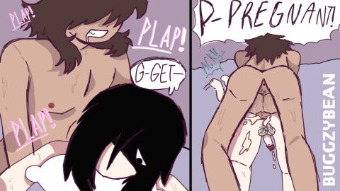 *sleepybuggy* adults age_difference anal black-haired_male black_hair brown-haired_male consensual digital_drawing_(artwork) digital_media_(artwork) first_porn_of_character gay gay_sex male male/male original_character original_characters pale_skin phalloplasty pillow_grab shadow_face submissive_top tan_body transgender transgender_male