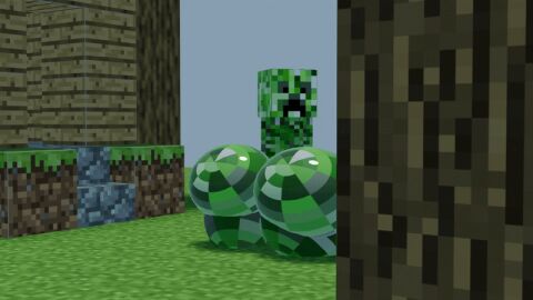 3d 3d_animation animated ass creeper creeper_(minecraft) minecraft minecraft_(series) minecraft_mob shaking_ass shaking_butt solo tagme twerking what zeraniumz