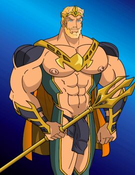 1boy animated aquaman aquaman_(series) arthur_curry bara big_cock big_penis bulge cape caucasian caucasian_male cock_cage dc dc_comics flaccid flaccid_penis foreskin huge_cock huge_penis injustice male male_only mchlsctt709 muscles muscular muscular_male penis penis_outline solo solo_male superhero trident uncircumcised uncut veiny_penis yaoi