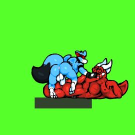 anal anal_penetration anal_sex animated bates_(oh_so_hero!) big_penis furry gay joe_(oh_so_hero!) male oh_so_hero! penis small_dom_big_sub so_hero yaoi