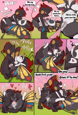 2024 absurd_res animal_genitalia animal_penis antennae_(anatomy) anthro arthropod back_wings balls beautifly big_tail biped black_body black_nose bodily_fluids buckteeth butterfly closed_eyes comic countershade_face countershade_torso countershading day dialogue digitigrade duo english_text erection female female_penetrated forest from_front_position fuf generation_3_pokemon generation_4_pokemon genital_fluids genitals heart_symbol hi_res insect_wings insects interspecies kissing lepidopteran_wings licking looking_pleasured lying male male/female male_penetrating male_penetrating_female mating_press missionary_position multicolored_body nintendo nude on_back open_mouth outside pachirisu penetration penile penile_penetration penis penis_in_pussy plant pokemon pokemon_(species) proboscis_(anatomy) pussy rodent sex sheath speech_bubble spiked_tail spikes spikes_(anatomy) squirrel tack_(petokikka) tail teeth text tongue tree two-tone_body vaginal_fluids vaginal_penetration white_body white_countershading wings