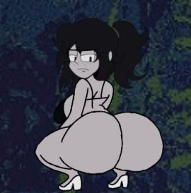 1girls alternate_version_available animated animated_gif annoyed annoyed_expression ass ass_clapping ass_shake big_ass big_breasts big_butt big_thighs bikini breast_jiggle breasts christine_hermer_(black_and_white) clapping_ass clapping_cheeks creepypasta female female_only gif heels house_of_horrorbrews looking_back marios_madness solo solo_female solo_focus theluxusguy_(editor) themadguy_(editor) theslashfive_(edit) thighs twerking