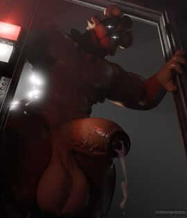 3d anthro balls bear belly big_balls big_penis bodily_fluids cum digital_media_(artwork) dominant dominant_male ejaculation erection five_nights_at_freddy's freddy_(fnaf) fur genital_fluids genitals hi_res huge_balls huge_cock humanoid_genitalia humanoid_penis looking_at_viewer machine male mammal muscular muscular_anthro muscular_male nipples open_mouth overweight overweight_anthro overweight_male pecs penis robot scottgames solo thick_thighs vinoveto wide_hips