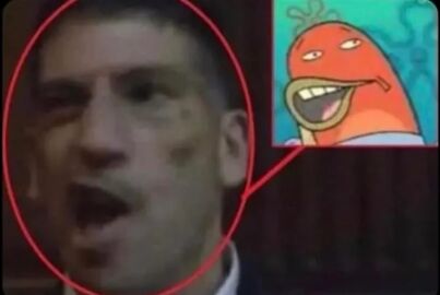 barnacles frank_castle i_busted_to_this meme shitpost spongebob_squarepants tagme the_punisher the_punisher_(tv_series)