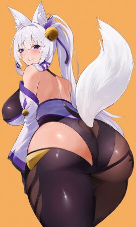 1girls 2020s 2024 2024s 2d 2d_(artwork) animal_ear animal_ear_fluff animal_ears asian asian_clothing asian_female ass ass_crack back back_view backboob background bell bending bending_over bent_over big_ass big_breasts big_butt big_hips blush blush_lines blushing_at_viewer breasts butt_crack clothed clothed_female clothes clothing color colored commission commission_art cropped cropped_legs curvy curvy_body curvy_female curvy_figure curvy_hips curvy_thighs ear ears_up eyes_open female female_only fluffy fluffy_ears fluffy_tail fox_ears fox_tail furry_tail hair hips hourglass_figure humanoid japanese japanese_clothing japanese_female kataku_musou kitsune legwear light-skinned_female light_skin lips long-haired_female long_hair looking_at_viewer looking_back looking_back_at_viewer looking_down looking_down_at_viewer mammal mammal_humanoid mouth neck no_dialogue no_text non-human open_mouth panties partially_nude partially_nude_female pointy_chin ponytail pov pov_eye_contact purple_eyes revealing_clothes revealing_clothing revealing_outfit shiny shiny_ass shiny_butt shiny_clothes shiny_legs shiny_legwear shiny_skin side_boob sideboob simple_background skeb_commission skin slim slim_female smile smiling smiling_at_viewer solo solo_focus stocking stockings tail teeth teeth_clenched teeth_showing teeth_visible textless thick_thighs thighs tied_hair tight tight_clothes tight_clothing tight_dress tight_fit underwear white_body white_hair wide_hips wide_thighs yellow_background