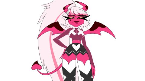female helluva_boss looking_at_viewer smiling_at_viewer verosika_mayday_(helluva_boss) vivienne_medrano vivziepop