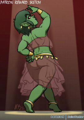 1boy ass barefoot blenafee_(keroro623) goblin male noisetanker nude tagme transparent_clothing