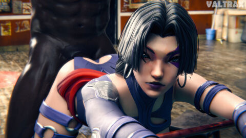 1boy 1girls 3d asian_female dark-skinned_male dark_skin female female_focus light-skinned_female light_skin male marvel marvel_comics marvel_rivals psylocke psylocke_(sai)_(vengeance) spider-man_(series) tagme valtrax venom_(marvel) venom_(marvel_rivals) x-men