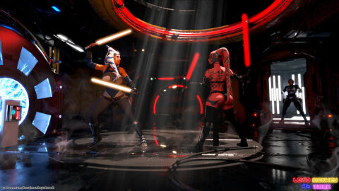 3d 3girls ahsoka_tano alien alien_girl alien_humanoid arm_up armor arms_up ass ass_tattoo back_tattoo being_watched big_ass big_breasts black_clothing black_markings bo-katan_kryze breasts bust busty caught chest clothed clothed_female clothing curvaceous curvy curvy_figure dark_room darth_talon detailed_background doorway electricity facial_tattoo female front_view full_body full_body_tattoo fully_clothed hair_tentacles hips holding_object holding_sword holding_weapon hourglass_figure huge_breasts human humanoid large_breasts leg_tattoo legs lethan_twi'lek lewdmonkeyatwork lewdmonkeywork light-skinned_female light_skin lightsaber loincloth lucasfilm mandalorian mature mature_female melee_weapon multiple_females multiple_girls no_sex orange-skinned_female orange_body orange_skin patreon rear_view red-skinned_female red_body red_skin science_fiction sith sith_lady sleeveless slim_waist spread_legs standing star_wars star_wars:_legacy star_wars_legends star_wars_rebels tattoo tattoos tentacle_hair thick thick_hips thick_legs thick_thighs thighs togruta twi'lek url voluptuous voluptuous_female waist watermark weapon wide_hips