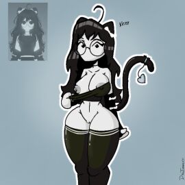 1girls areolae bottomless breasts cat_ears cat_girl cat_tail catgirl dibuinsano_(artist) female female_only katdy_(dibuinsano) nipples pussy reference_image roblox roblox_avatar robloxian simple_background tagme thighs