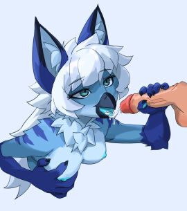 anthro avian beak beak_fetish bird blue_body blue_eyes blue_fur blue_insides blue_mouth blue_nipples blue_tongue bodily_fluids breasts claws cum cum_in_beak cum_in_mouth cum_inside cumshot cyanotic_epithelium digital_media_(artwork) ejaculation eyebrow_through_hair eyebrows female finger_claws fingerpads flokipainter fur genital_fluids genitals hair hand_on_own_breast hand_on_penis handjob hi_res human human_on_anthro hybrid inner_ear_fluff interspecies lagomorph leporid long_hair male male/female mammal markings neck_tuft nipples pawpads penile penis rabbit sex simple_background small_breasts striped_markings stripes terena_(axel0527) tongue translucent translucent_hair tuft unusual_anatomy unusual_internal_anatomy white_hair