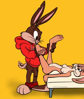 1boy after_orgasm after_sex after_vaginal animated belly_bulge bunny_boy bunny_ears bunny_girl bunny_tail cum cum_drip cum_in_pussy cum_on_floor cumshot female furry greenzbamboo huge_cock legs_held_open legs_up male penis pussy rabbit rabbit_ears self_upload sex uncensored vaginal_penetration vaginal_sex