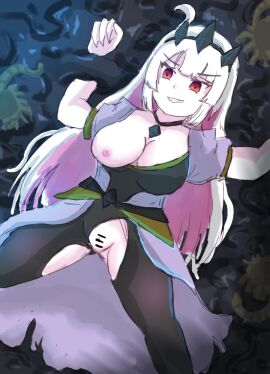 alie alien_(franchise) background big_breasts breasts facehugger female friday_night_funkin friday_night_funkin_mod giantess light-skinned_female light_skin nikusa_(sugarratio) pale-skinned_female pale_skin white_hair