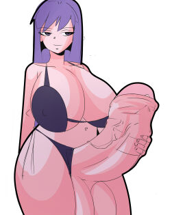 1futa 2d ass balls big_ass big_balls big_breasts big_butt big_futa big_penis big_thighs bikini blank_background breasts clothed clothing commission doki_doki_literature_club erection futa_only futanari gigantic_penis huge_balls huge_breasts huge_penis huge_testicles human intersex light-skinned_futa light_skin long_hair mostly_nude penis penis_bigger_than_body penis_hold purple_eyes purple_hair ridiculous_breast_size ridiculous_proportions solo standing testicles thick_penis thick_thighs veiny_penis vi_wesker white_skin yuri_(doki_doki_literature_club)