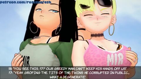 2boys 2boys1girl 3d android_17 android_18 animated armpits bisexual black_hair blonde_female blonde_hair blue_eyes both_sexes_in_same_situation brother_and_sister camping dilf double_fellatio double_paizuri dragon_ball dragon_ball_super dragon_ball_z eye_contact female femboy femboy_dilf grinding handjob harem husband_and_wife koikatsu krillin kuririn large_breasts licking_penis looking_at_another looking_at_partner milf open_mouth outercourse outside_sex penis polyamory roseza sound tagme threesome titjob tongue_out trap video