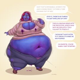 1girls belly_bulge belly_inflation blueberry blueberry_inflation blueberry_juice body_expansion body_growth body_growth_(enlargement) body_inflation breast_expansion breast_growth breast_growth_(enlargement) breast_inflation breasts expansion female female_focus lactating lactation leaking madelyn_walsh_(villaru) morbidly_obese_female oc original original_character villaru willy_wonka_and_the_chocolate_factory