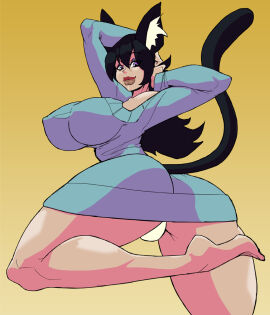 1girls ass big_ass big_breasts breasts cat_ears cat_girl cat_tail catgirl curvaceous curvy curvy_figure digital_media_(artwork) female hips hourglass_figure huge_ass huge_breasts humanoid large_ass large_breasts legs mature mature_female neko slim_waist theoverloader thick thick_hips thick_legs thick_thighs thighs voluptuous waist wide_hips