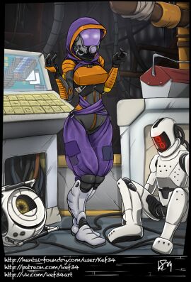 1girls alien alien_girl bodysuit bondage bondage_outfit dildo dildo_gag dildo_in_mouth dildo_in_pussy female gag image_set kef34 mask masked_female mass_effect purple_hair pussy quarian sex_toy sex_toy_insertion skintight skintight_bodysuit tali'zorah_nar_rayya white_hair