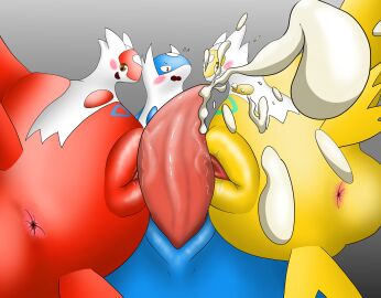 2024 absurd_res anus big_penis blue_body blush bodily_fluids brown_eyes collaborative collaborative_pussyjob collaborative_sex cum cumshot dragon drain_(pixiv) ejaculation erection female feral generation_3_pokemon genital_fluids genitals group hi_res latias latios legendary_pokemon lying male male/female multicolored_body mythological_creature mythological_scalie mythology nintendo nude open_mouth penile penis pokemon pokemon_(species) pussy pussyjob red_body scalie sex shiny_latias shiny_pokemon simple_background smile tapering_penis teeth tribadism_on_penis trio two-tone_body vaginal_fluids vaginal_penetration white_body wings yellow_body yellow_eyes