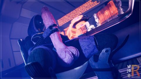 1futa 3d alien alien_futa artist_logo balls big_penis bioware chair computer erection futanari gigantic_penis helmet huge_balls huge_cock intersex masked masked_futa mass_effect mass_effect_(series) mass_effect_2 massive_penis masturbation omni-tool penis precum purple-skinned_futa purple_skin quarian realium3d sitting solo tali'zorah_nar_rayya testicles