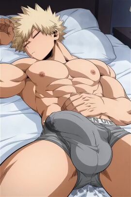 ai_generated animated gay hekaro hunk katsuki_bakugou male muscular muscular_male muscular_twink music my_hero_academia precum song sound tagme twink video yaoi