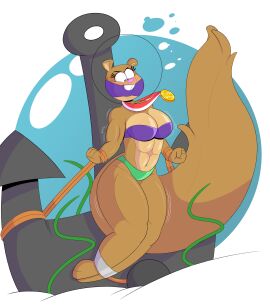 1girls abs anchor ankles_bound ass bandana_gag bandana_over_mouth big_ass big_breasts bondage bound_ankles breasts bushy_tail female female_only green_bikini_bottom huge_breasts mature mature_body mature_figure mature_woman milf mommy muscular muscular_female nickelodeon peril purple_bikini_top rope rope_bondage round_breasts sandy_cheeks solo solo_female spongebob_squarepants tempson thick thick_ass thick_thighs thighs toned toned_female two-piece_swimsuit underwater underwater_peril underwater_scenery underwear voluptuous voluptuous_female wide_hips