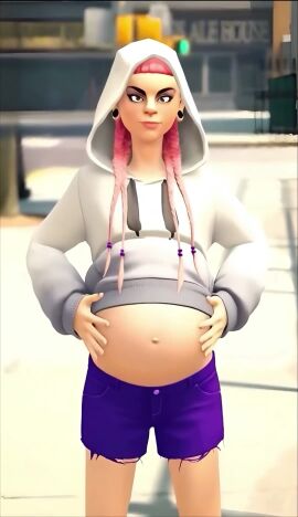 3on3freestyle big_breasts breasts cindy exposed_breasts large_breasts pregnant pregnant_belly pregnant_female tagme video