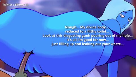 age_difference anal animated animation anus ass_focus atorx atorx18 big_ass blue_body blue_diamond_(steven_universe) blue_hair blue_skin corruption crying defilement dialogue dirty embarrassed english_text explicit femdom from_behind milf mind_break navel nsfw parody penis pleasure reluctant sex shameful_bliss sound steven_universe submissive sweat tagme text vaginal_penetration video wet