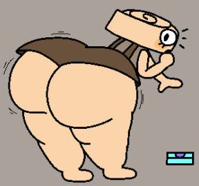 1girls ass ass_focus bending_over big_ass cooluthink dandy's_world female shelly_(dandy's_world) tagme