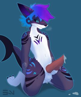 anthro fish hi_res male marine masturbation shark solo waxer_rys