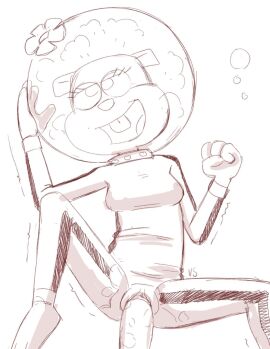 anthro buckteeth duo female genitals half-closed_eyes hi_res looking_up lying male male/female mammal narrowed_eyes nickelodeon on_back paramount_pictures penetration penile penile_penetration penis penis_in_pussy pussy rodent sandy_cheeks sandy_cheeks_(karate_island) sciurid simple_background smile spongebob_squarepants spongebob_squarepants_(series) squirrel teeth tree_squirrel vaginal_penetration vsdrawfag white_background