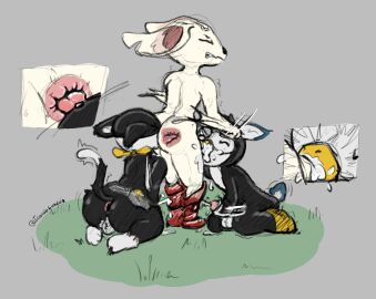 absurd_res anal anthro anthro_only anus ass avian balls bat beak beak_fetish beak_play beak_sex beakjob belt bird black_body black_feathers black_fur black_nose blue_eyes bodily_fluids boots clothing crossover cum cum_in_mouth cum_inside domestic_cat erection feathers felid feline felis fellatio footwear fur gay genital_fluids genitals group group_sex heismay heismay_noctule hi_res humanoid_genitalia humanoid_penis kerchief lufel_(persona) male male/male male_only mammal markings mask metaphor:_refantazio morgana_(persona) nude oral oral_sandwich orgasm owl penile penis persona persona_5 raised_tail red_boots red_clothing red_footwear red_sclera rimming ruferu_(persona) sex shoes tail tail_markings threesome tongue tongue_out trio tuxedo_cat white_body white_fur yellow_sclera zobos