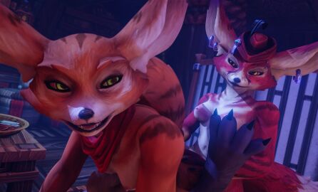 3d female futanari intersex tagme vixenpeeks vulpera vulpera_female vulpera_futa warcraft world_of_warcraft