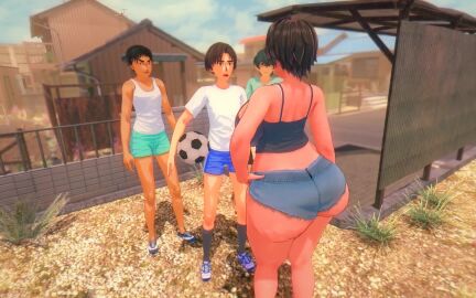 1girl 3boys 3d anal anal_sex animated ass big_ass big_breasts big_butt bloomers blowjob cellulite chubby chubby_female cum_in_pussy cunnilingus curvaceous curvaceous_female curvaceous_figure curvy curvy_figure deepthroat doggy_style eating_pussy face_fucking facefuck facefucking female football foursome from_behind from_behind_position gym_clothes gym_uniform hotpants huge_ass huge_breasts japs8005 jiggling_ass jiggling_breasts longer_than_2_minutes longer_than_3_minutes longer_than_4_minutes longer_than_one_minute milf milf_love_young_man older_female older_female_and_younger_male oral oral_sex original original_characters outdoors outdoors_sex penetrated soccer socks sound sweat tagme tomboy tomboyish transparent_clothing vaginal_penetration video voluptuous voluptuous_female wet_clothes