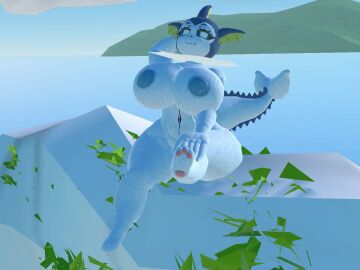 3d 3d_(artwork) arm_behind_head arm_on_leg belly_button big_areola big_areolae big_tail breasts covered_pussy covered_vagina curvy curvy_female curvy_figure eeveelution female foot_fetish furry furry_female furry_only high_quality lake leg_out looking_at_viewer massive_breasts massive_thighs mommy mommy_kink moss nipples ocean ocean_background pokemon pokemon_(species) pussy rec_room recroom recroom-nsfw rock rocks shaded sitting sitting_on_rock skinny_legs submissive sunlight syntholsoul vaporeon vaporeon_tail water