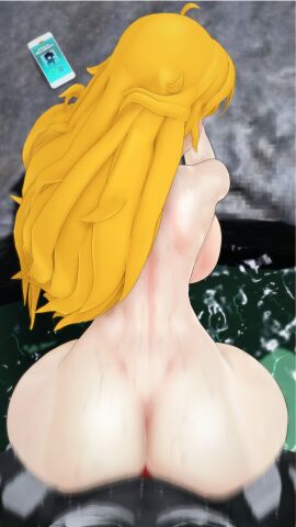 1boy 1girls 3d ass blake_belladonna blonde_female blonde_hair doggy_style female grimm_(rwby) long-haired_female long_hair male monster monster_boy monster_cock morepolygons11 nude nude_female nude_male penetration penetration_from_behind penis phone phone_call phone_screen rwby scroll sex sex_from_behind yang_xiao_long